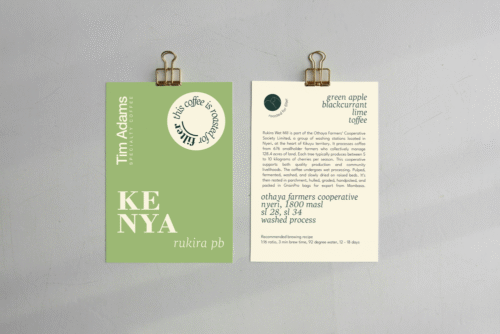 single origin Kenay Rukira Specialty Coffee